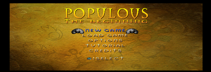 Populous: The Beginning Title Screen